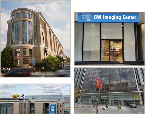 Collage of radiology locations